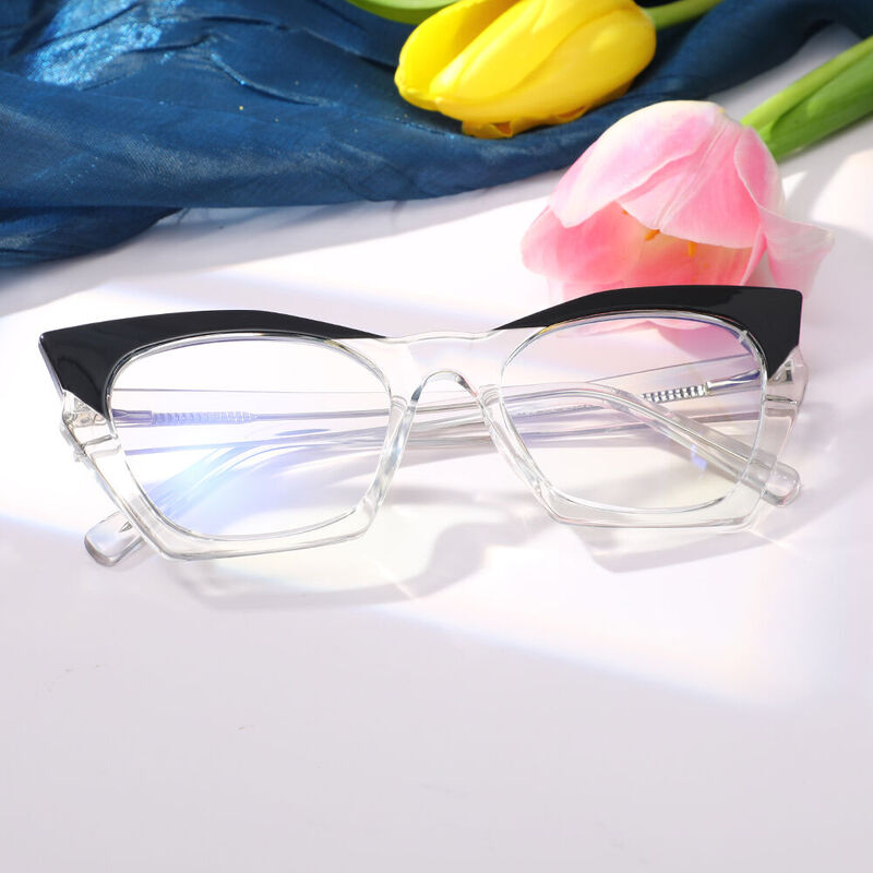 Thereses Cat Eye Clear Glasses