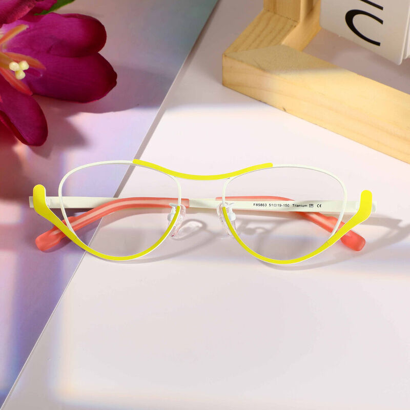 Norton Oval Yellow Glasses