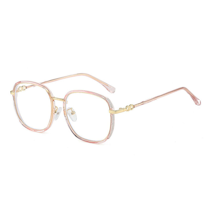 Hulda Square Pink Glasses