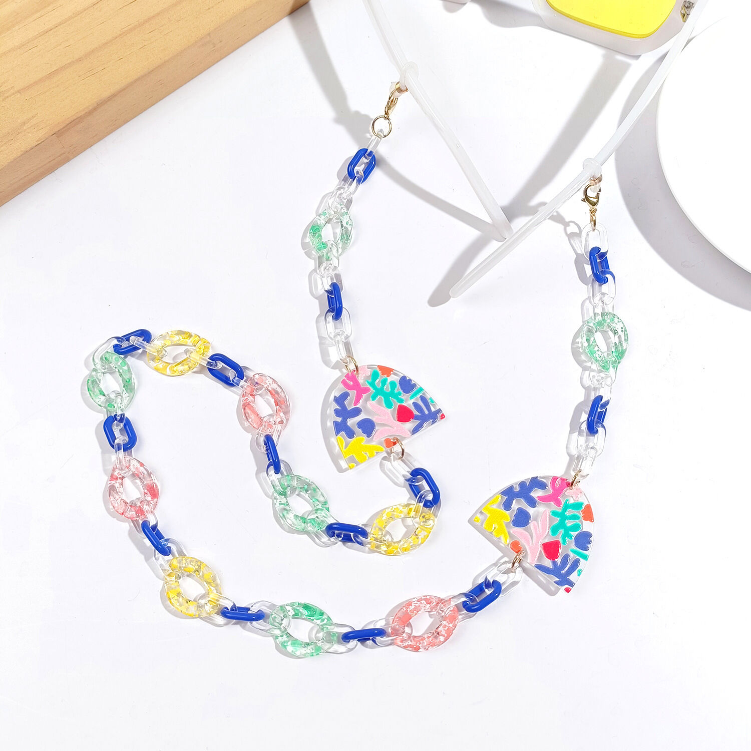 Elspeth Colorful Acrylic Glasses Chain