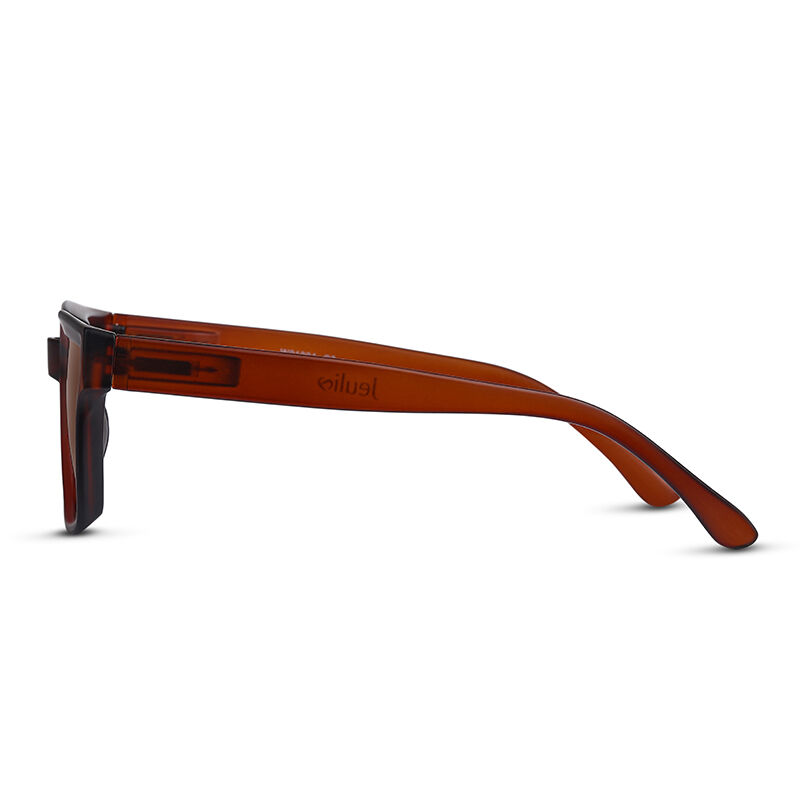 Slim Slim Rectangle Brown Sunglasses