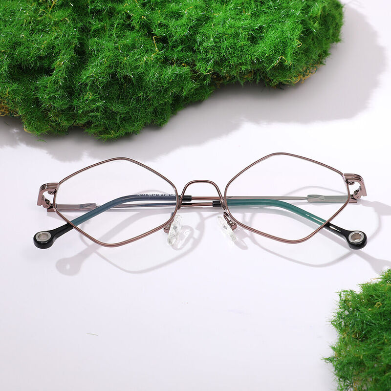 Martha Square Brown Glasses