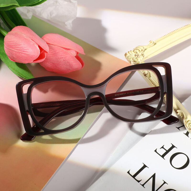 Conan Cat Eye Lila Brille