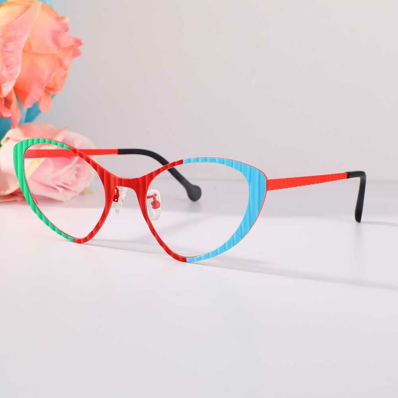Washingto Cat Eye Red Glasses