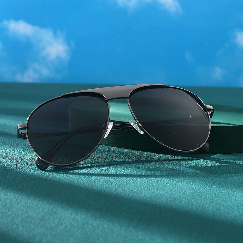 Flying Wing Gafas de Sol Aviador Color Color Gunmetal