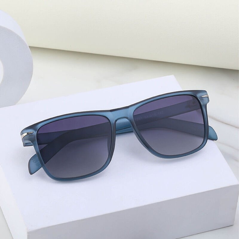 Lorna Square Blue Sunglasses