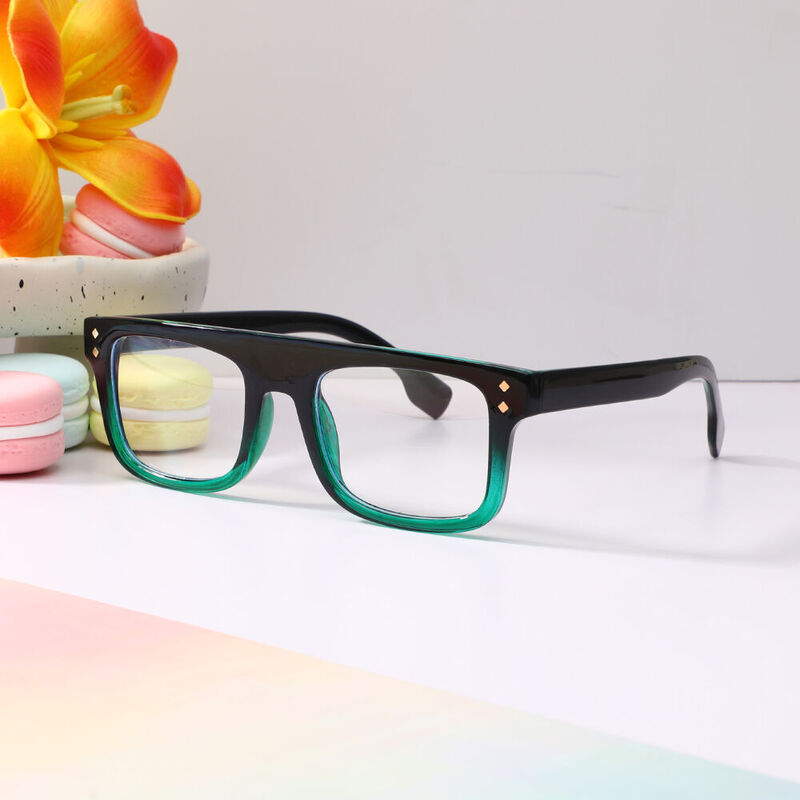 Walkee Square Green Glasses