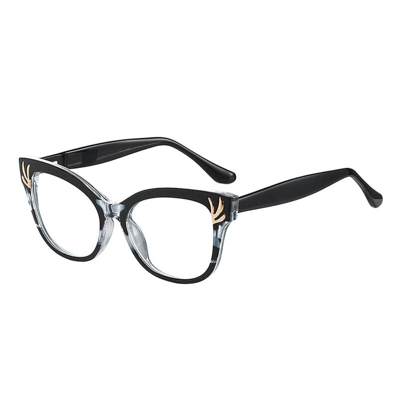 Coverdalee Cat Eye Black Glasses