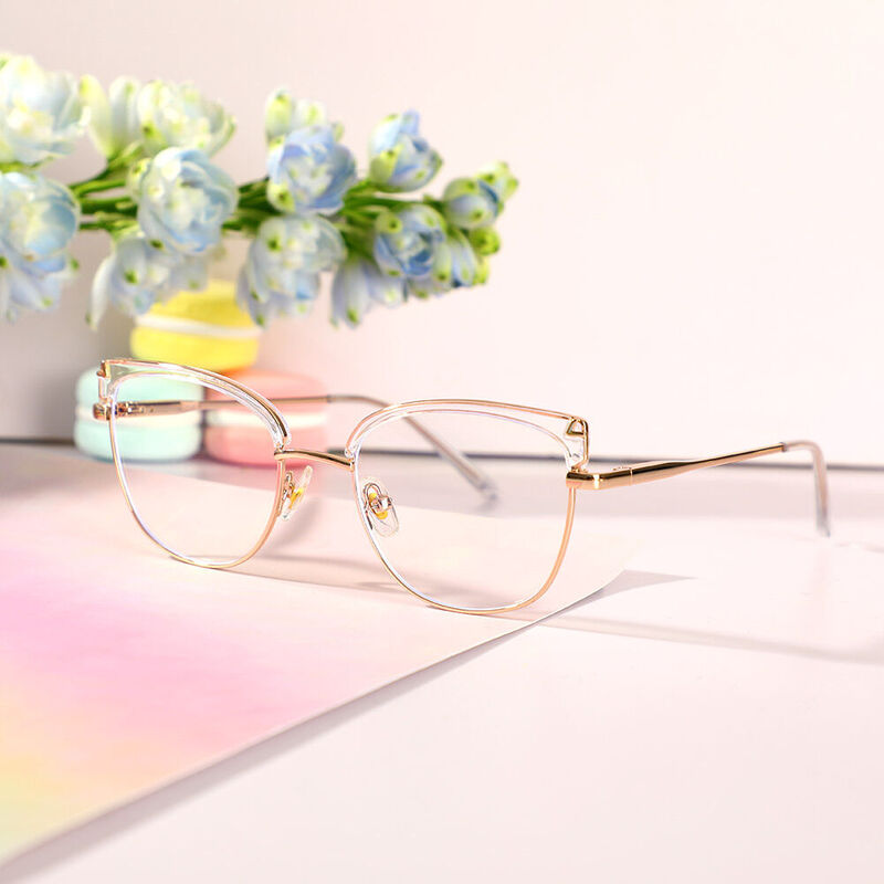 Patiencie Cat Eye Clear Glasses