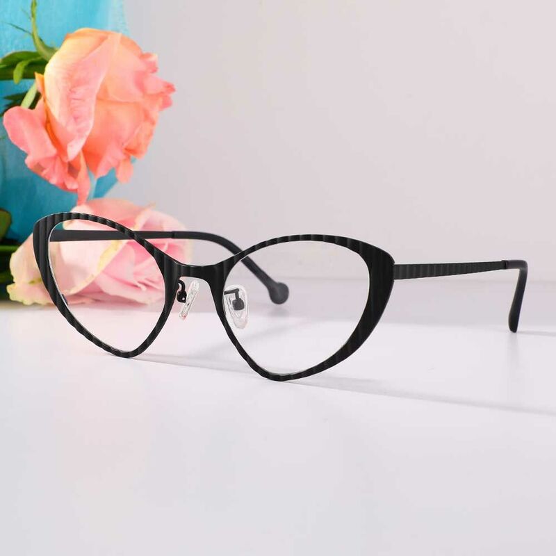 Washingto Cat Eye Black Glasses