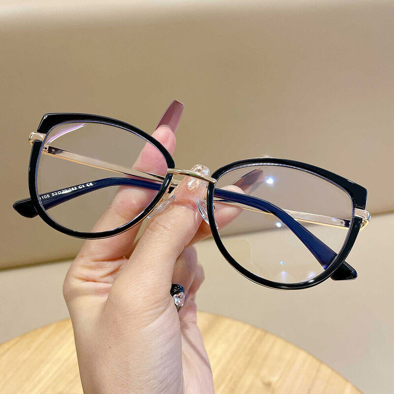 Whitma Cat Eye Black Glasses