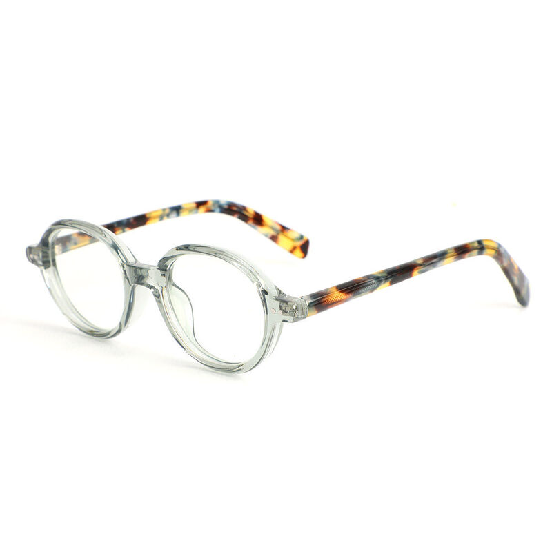 Dwight Oval Grey Glasses