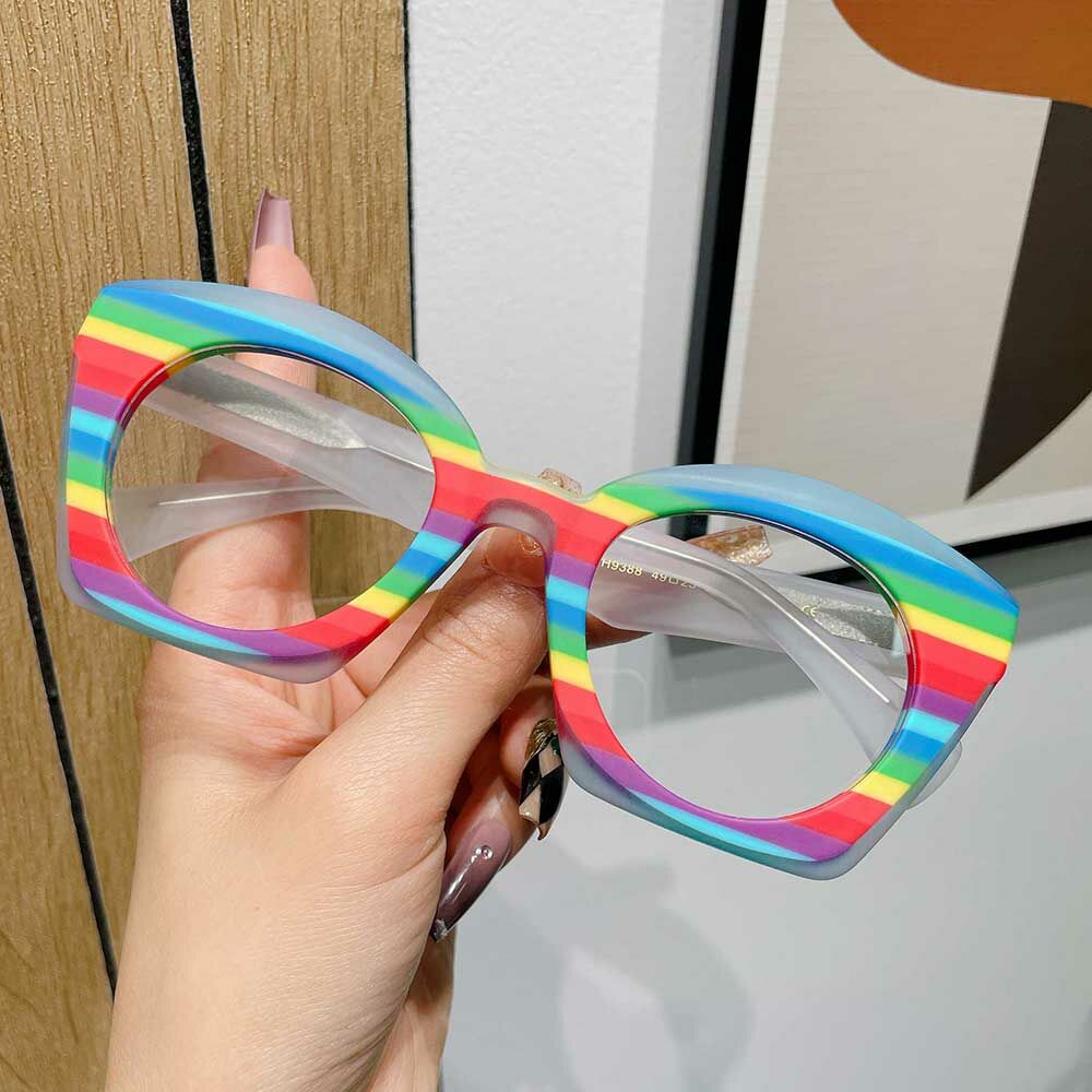 Faithe Cat Eye Mehrfarbige Brille