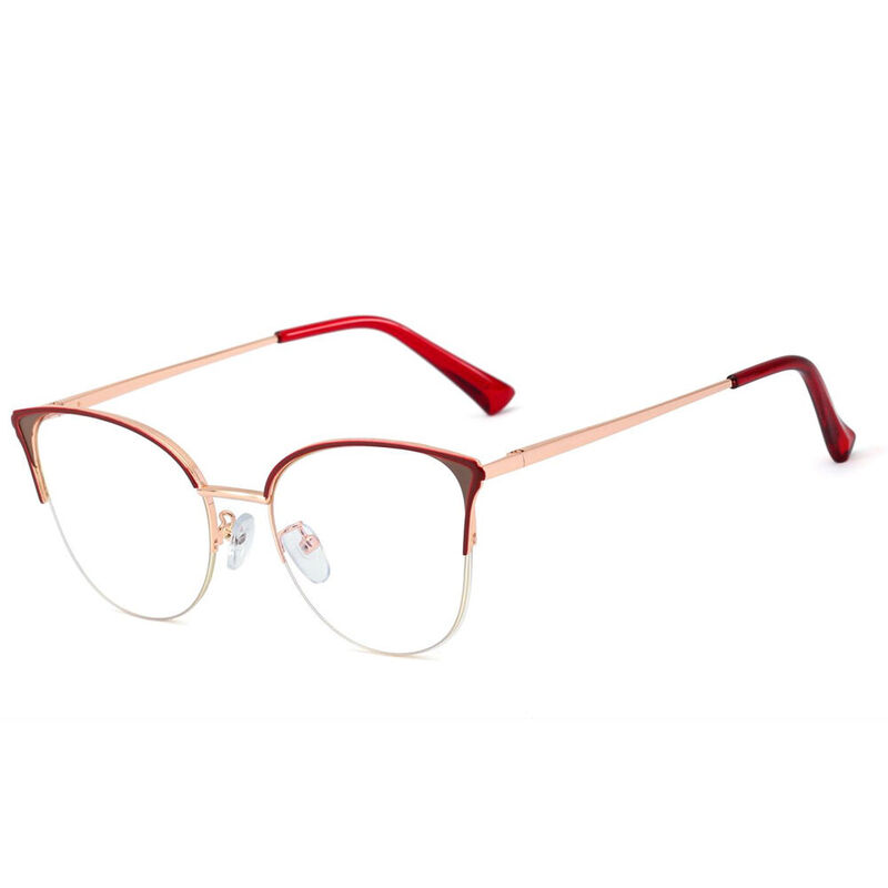 Inari Cat Eye Red Glasses