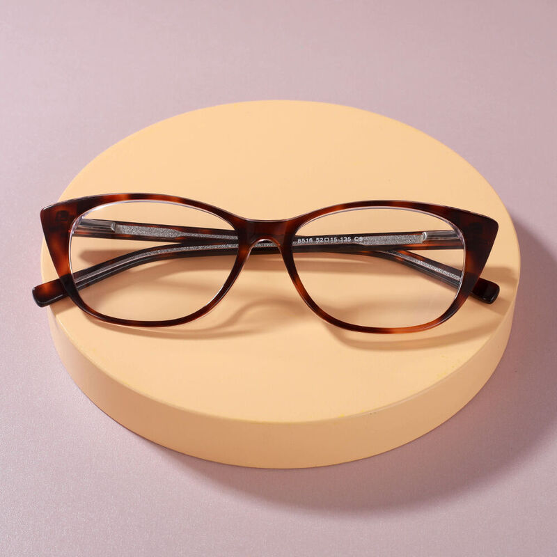 Blanche Oval Tortoise Glasses