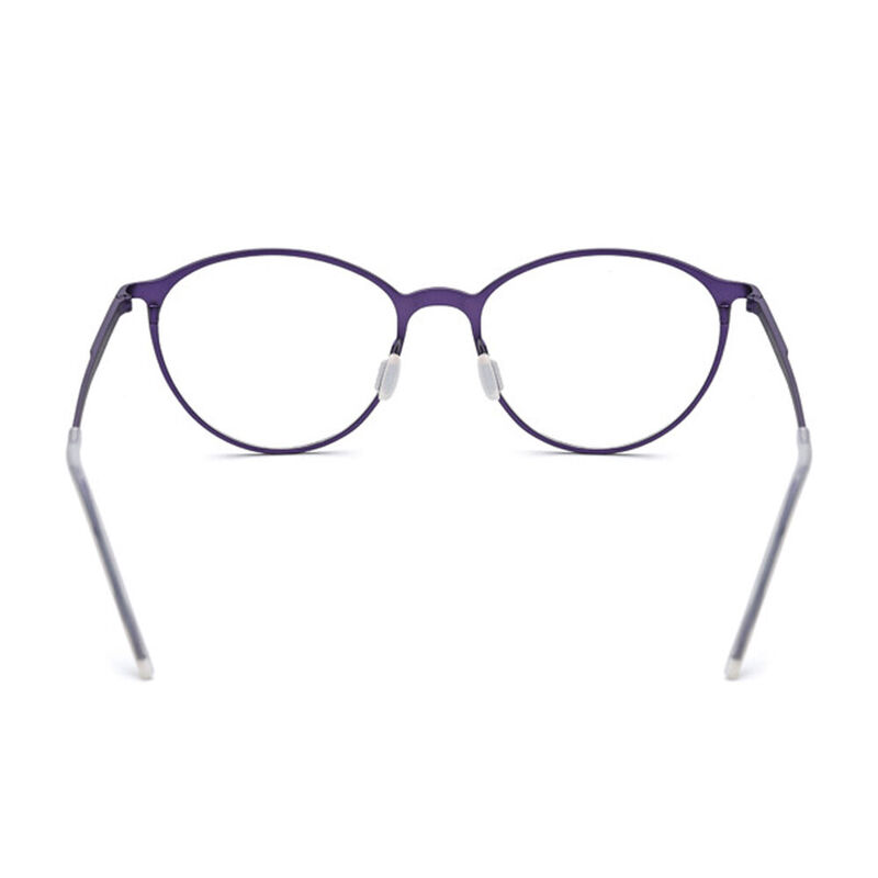 Marta Round Purple Glasses