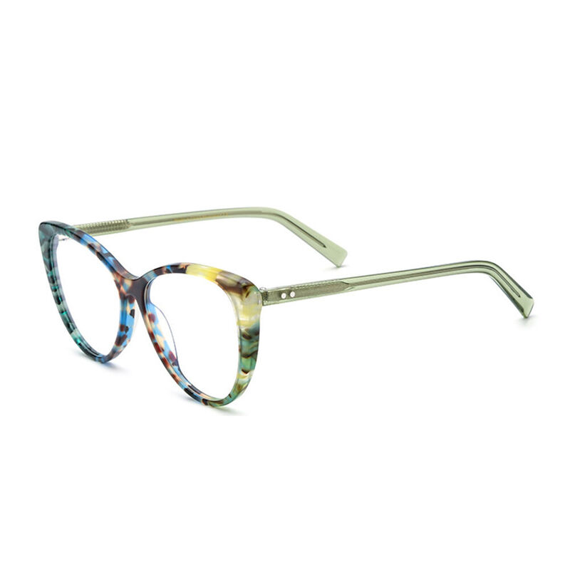 Ismail Cat Eye Green Glasses