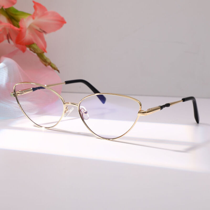 Holmes Cat Eye Gold Glasses