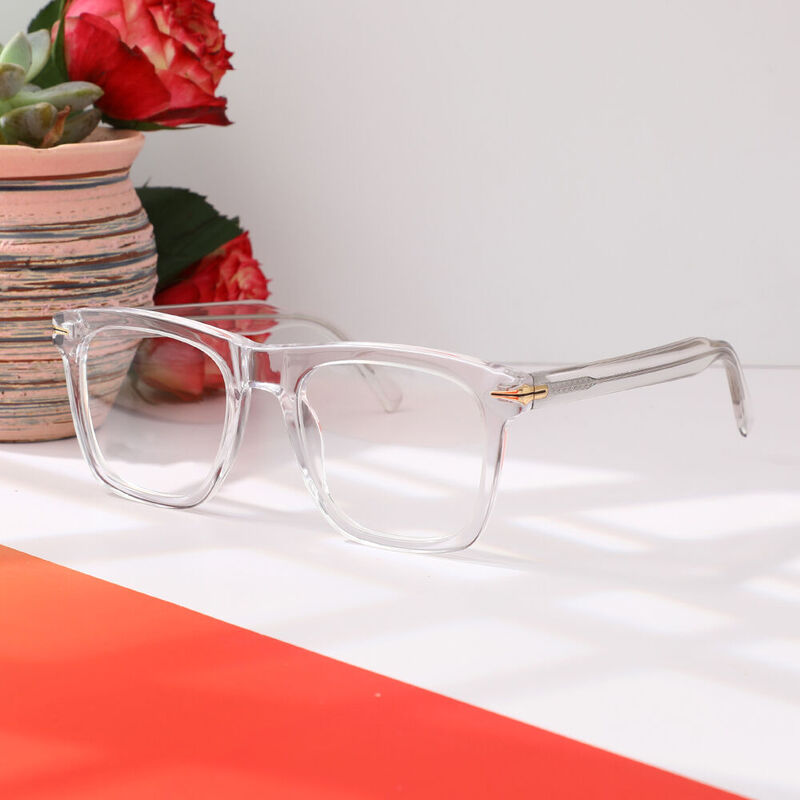 Frankl Square Clear Glasses