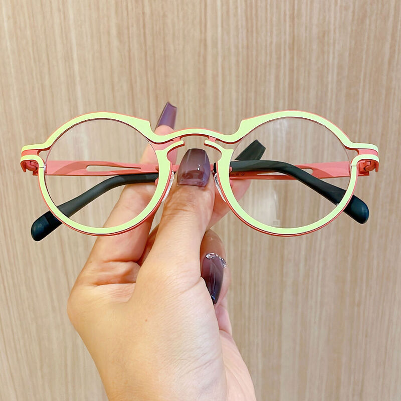 Macadam Runde Grüne Brille
