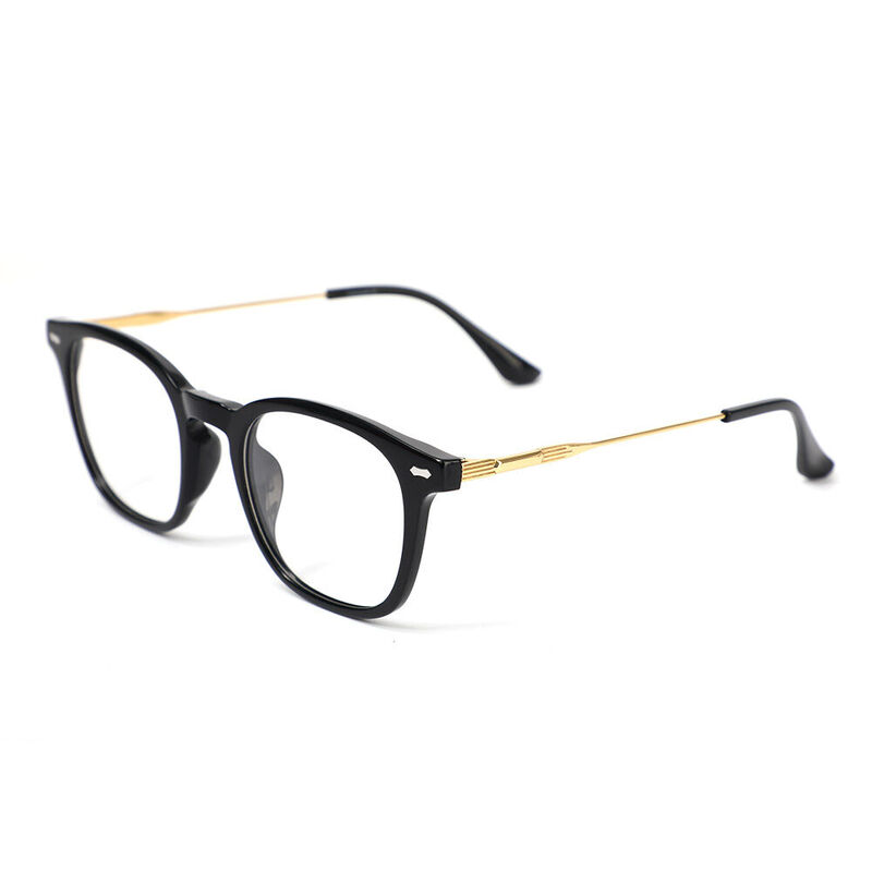Pepys Square Black Glasses