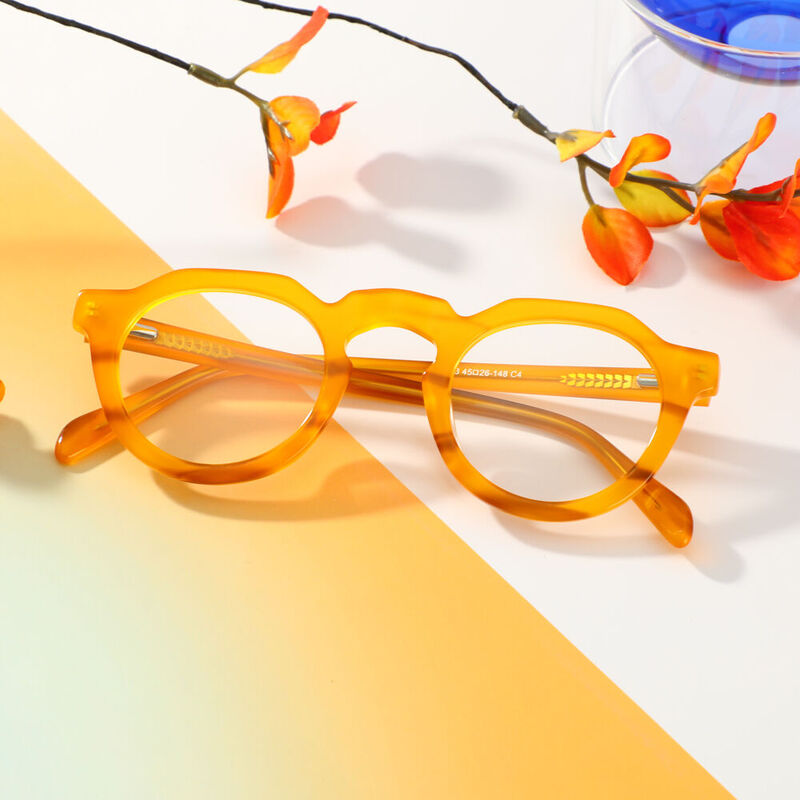 Toland Runde Orange Brille
