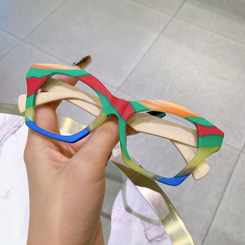 Virgil Cat Eye Grüne Brille