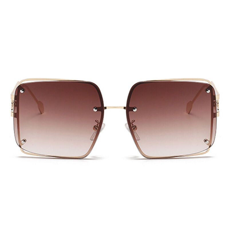 Dottie Square Brown Sunglasses