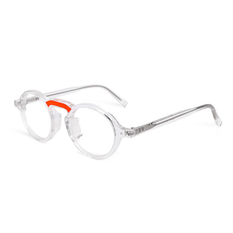 Ciro Round Clear Glasses