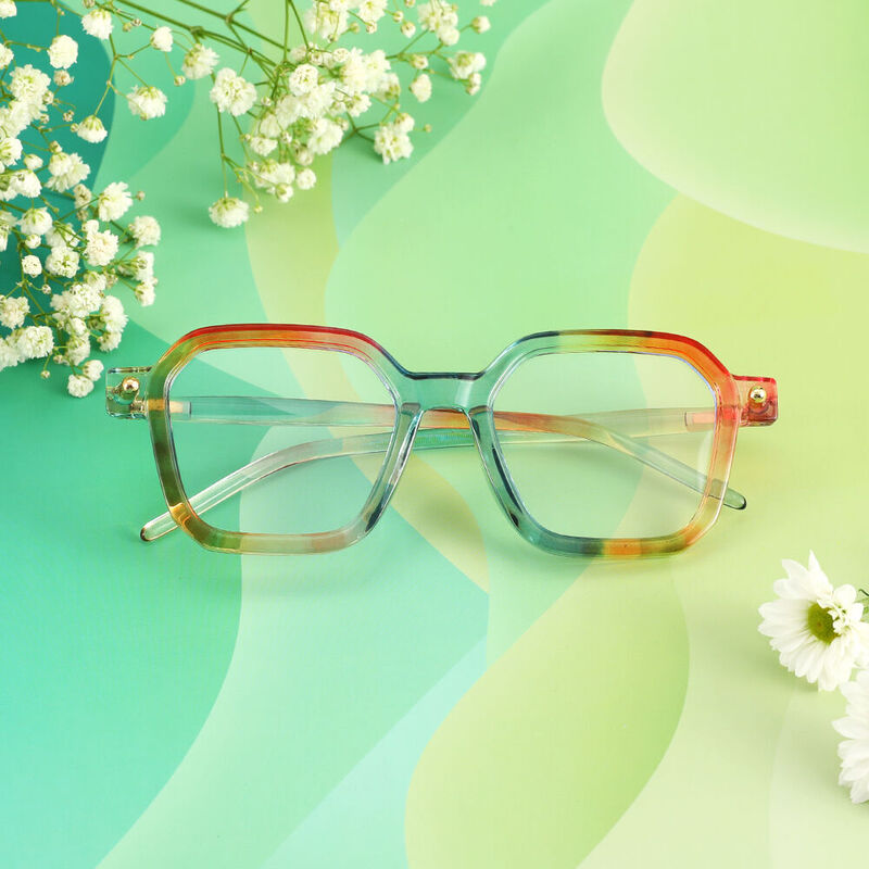 Ice Cream Geometric Multicolor Glasses