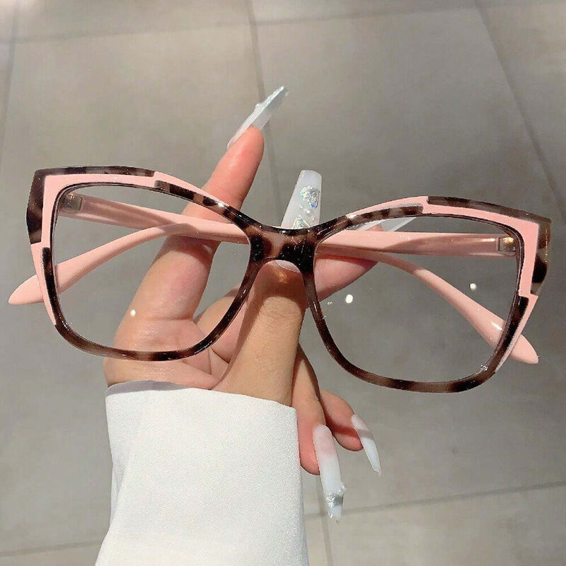 Brian Cat Eye Pink Glasses