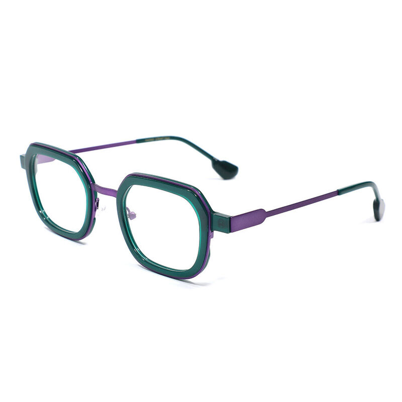 Luci Square Green Glasses