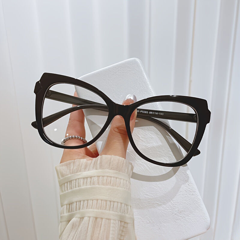 Isabella Cat Eye Black Glasses