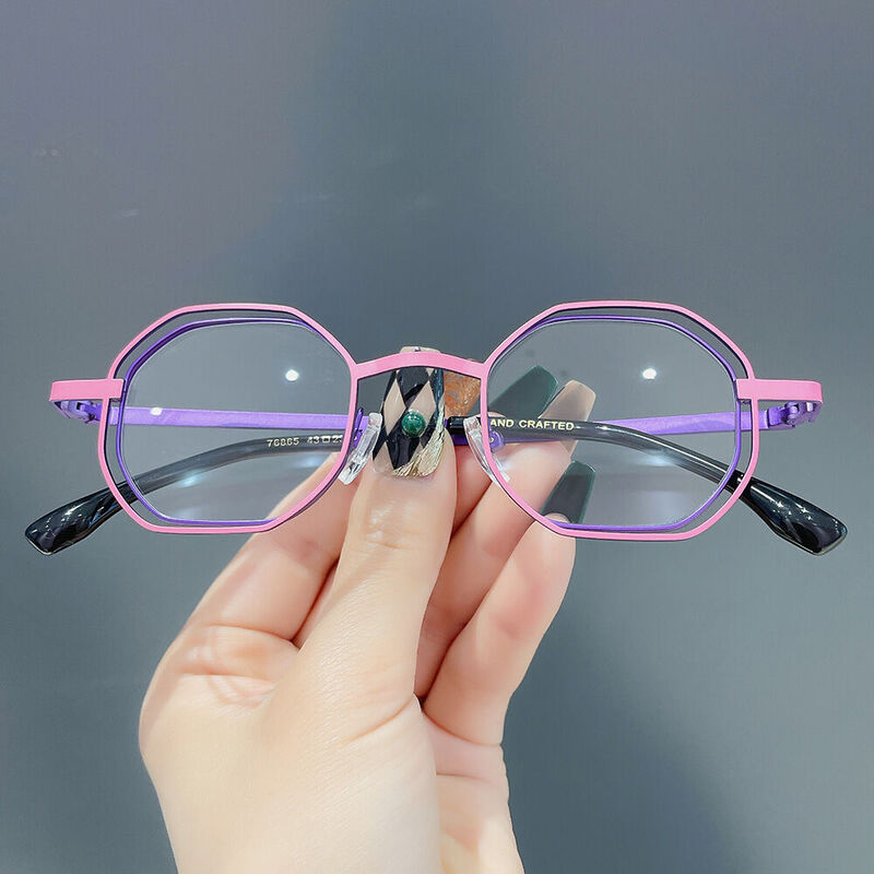 Mage Geometric Purple Glasses