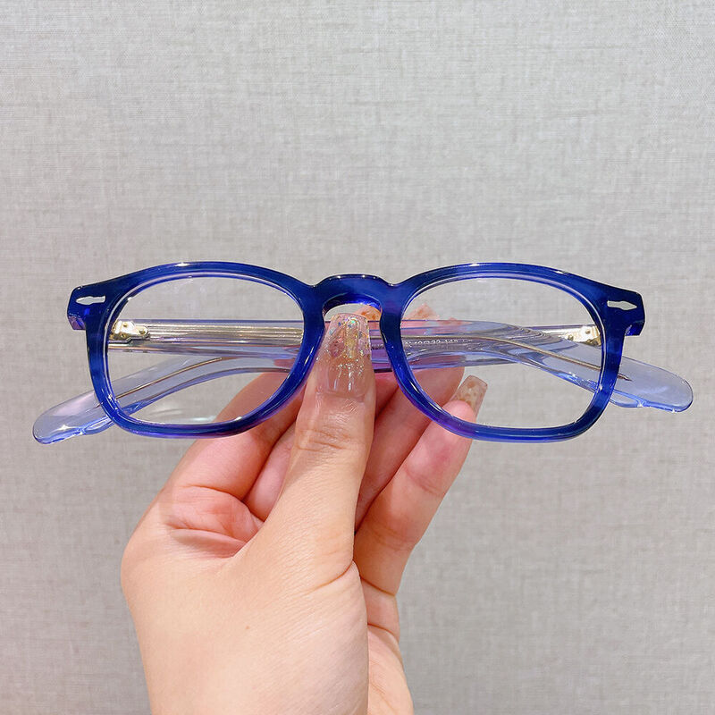 Raym Square Blue Glasses