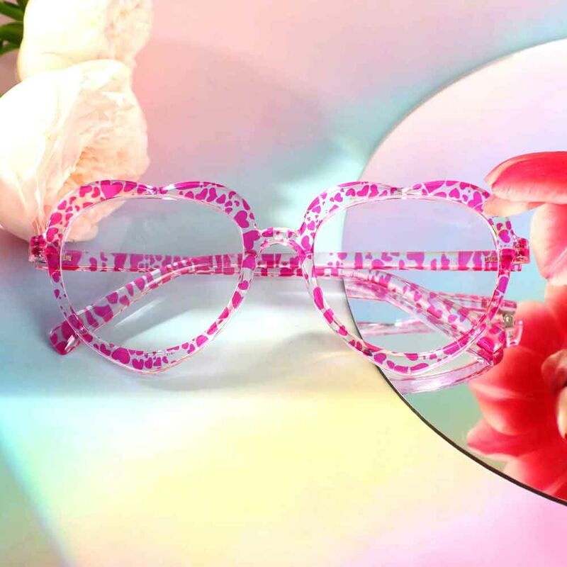 Barret Cat Eye Pink Clear Glasses