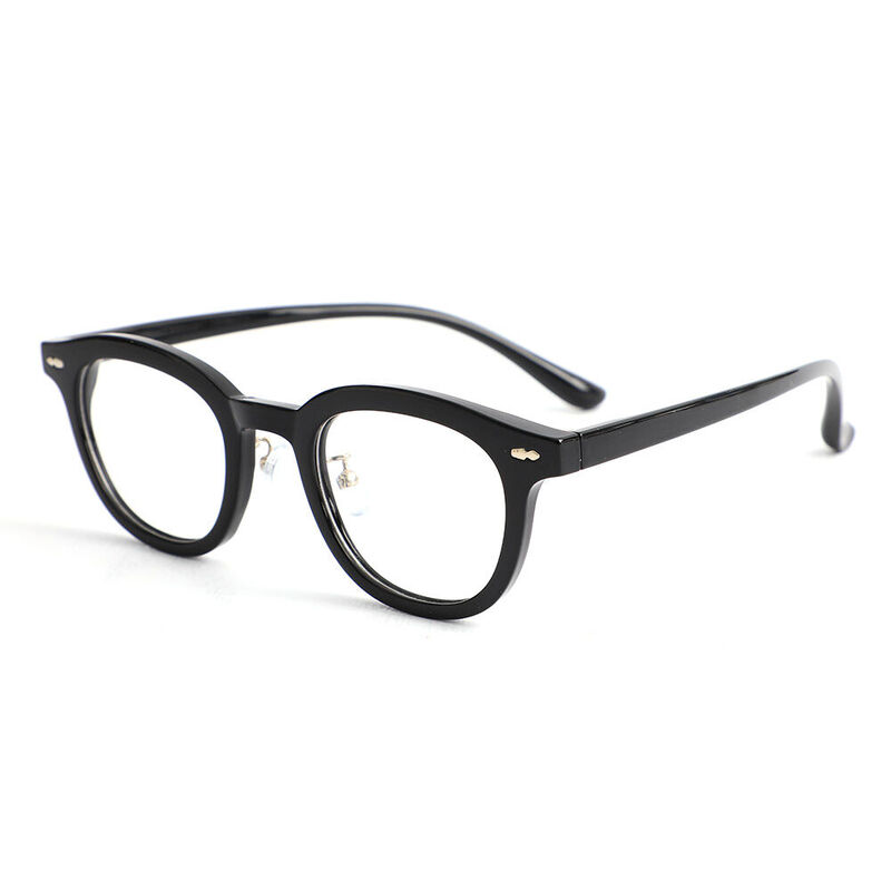 Brian Quadratische Schwarze Brille
