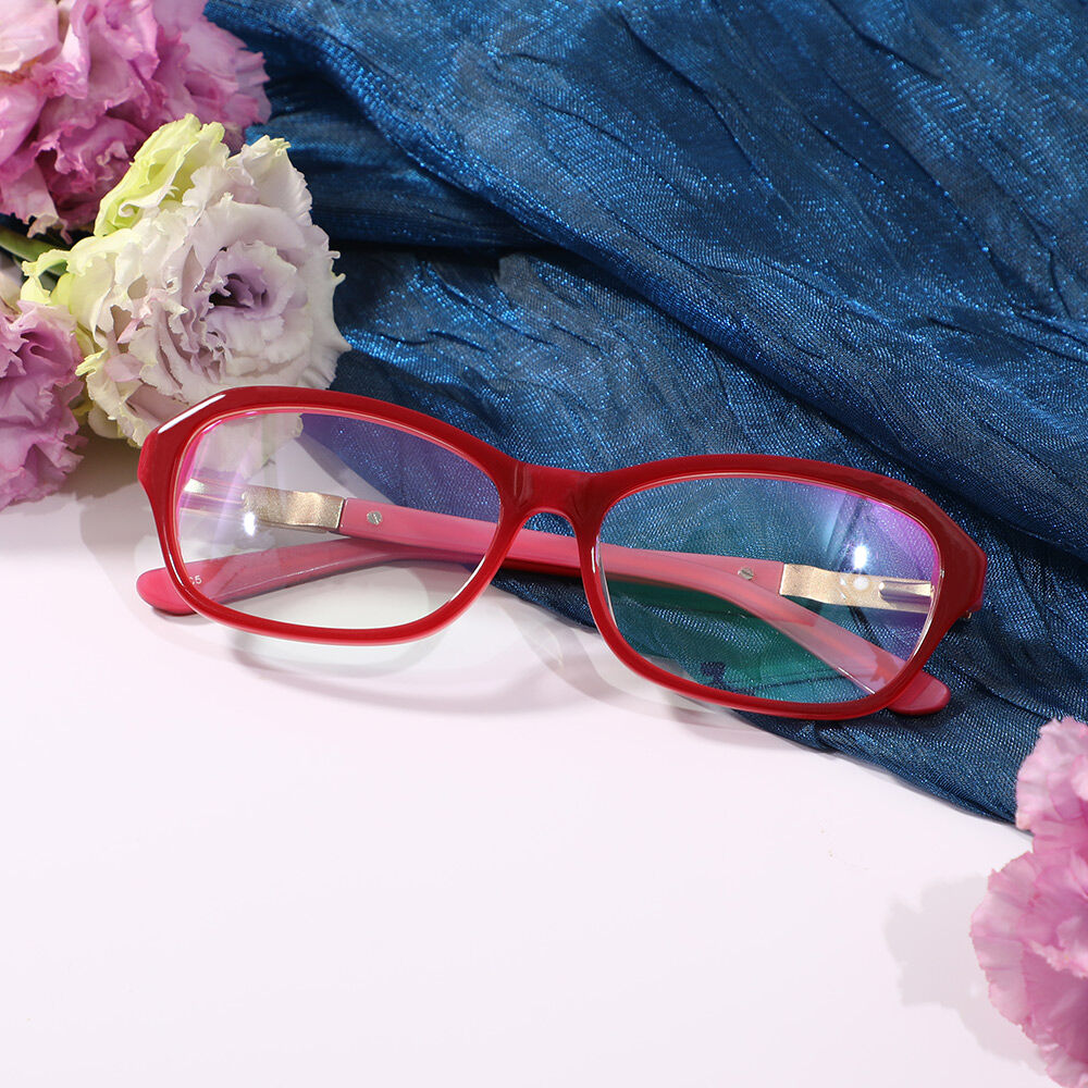 Lunettes de Vue Congre Rectangle Rouge