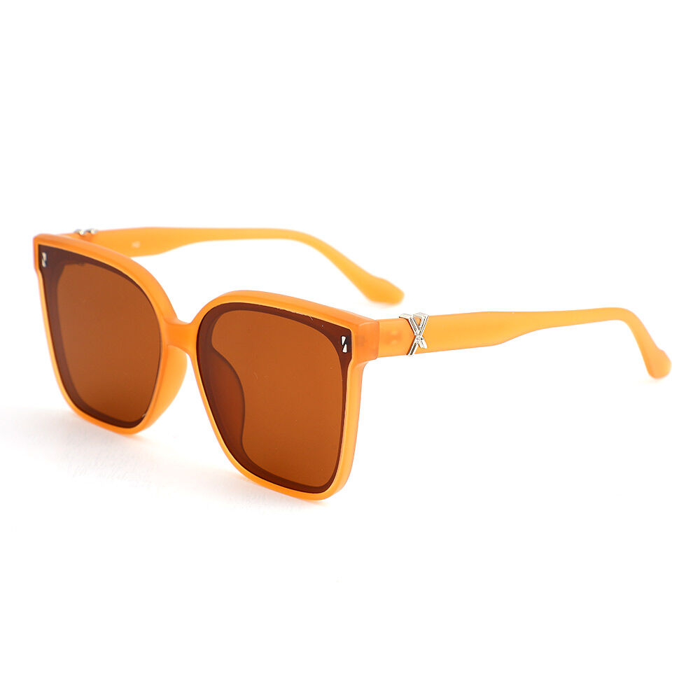 Bowen Quadratische Braune Sonnenbrille