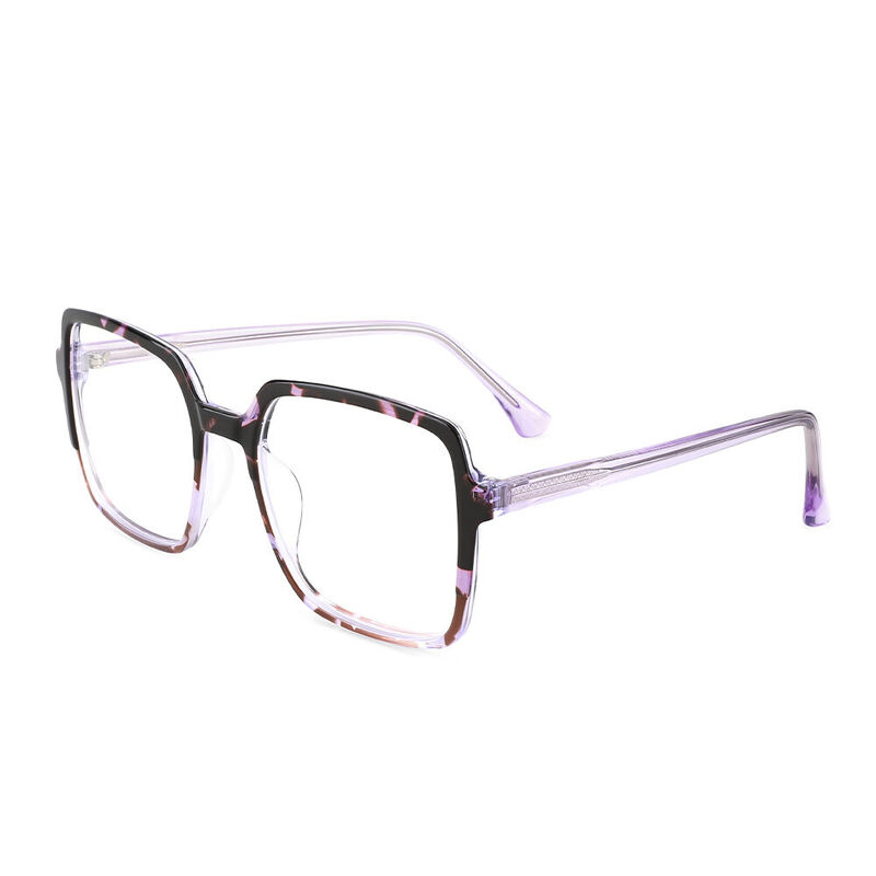 Obsessed Geometric Tortoise Purple Glasses