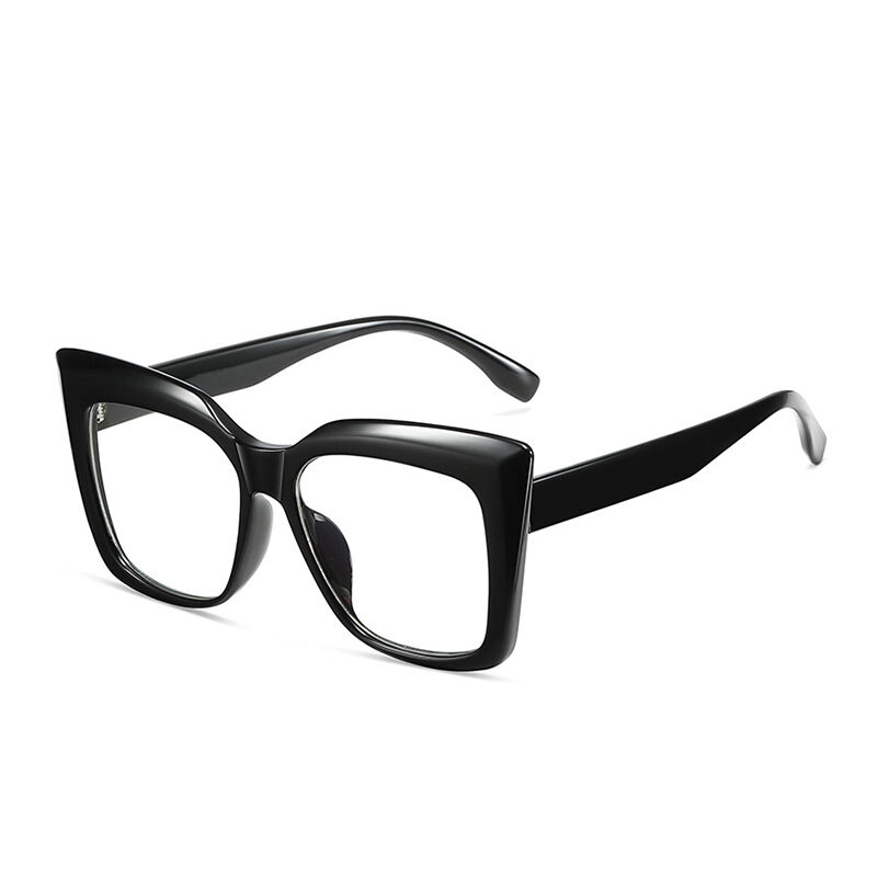Salon Cat Eye Black Glasses
