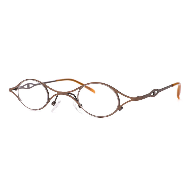 Tobey Oval Brown Glasses