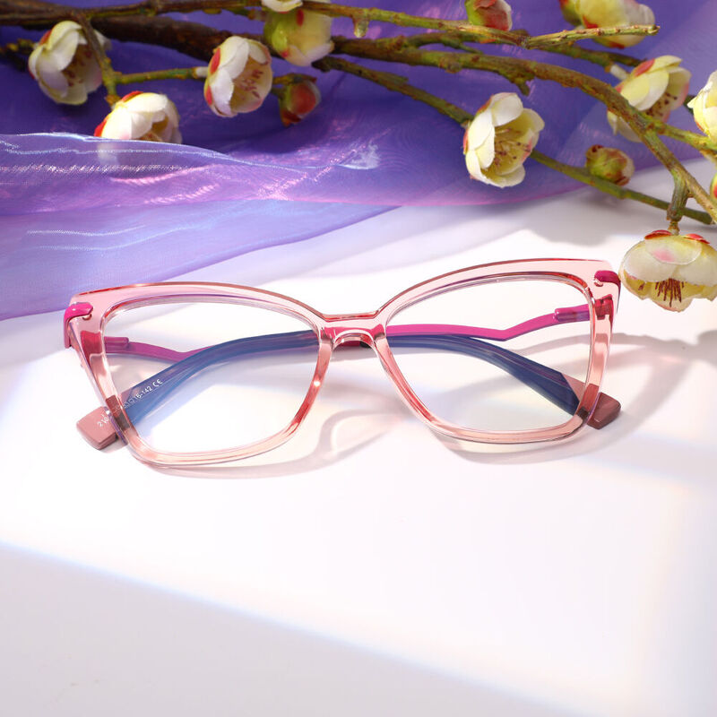 Dupont Cat Eye Pink Glasses