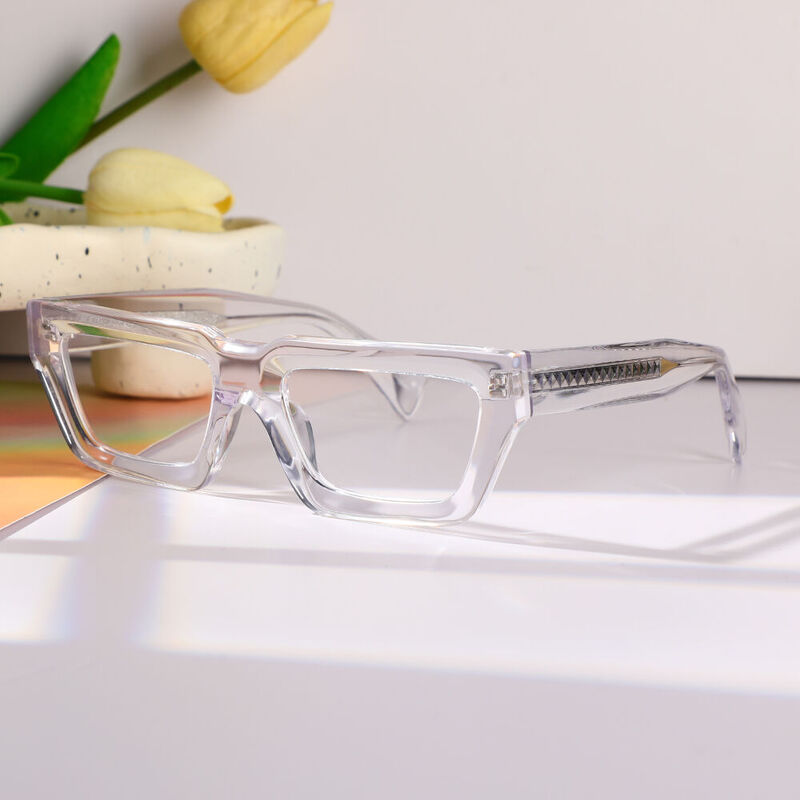 Evea Rectangle Clear Glasses