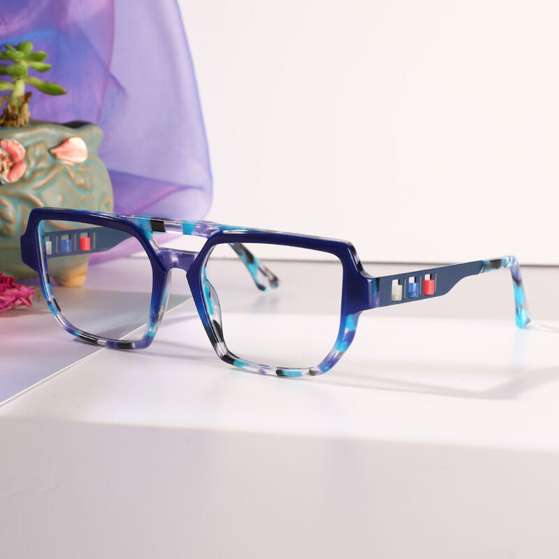 Hawthorne Aviator Blue Glasses