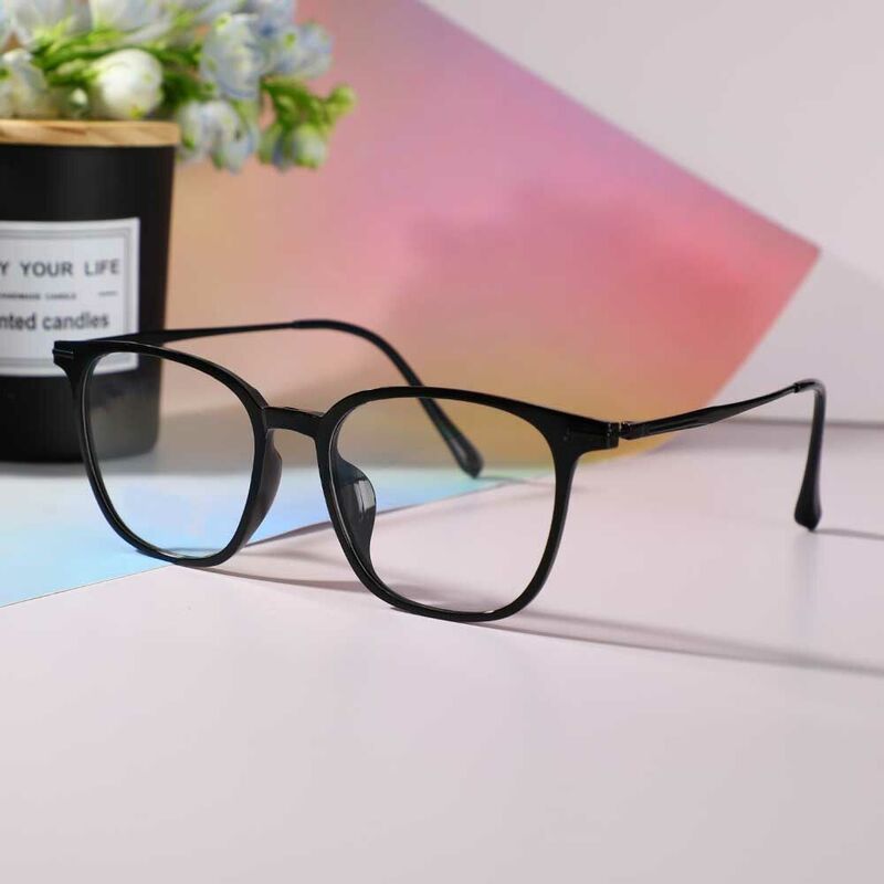 Morgan Rechteckig Schwarz Brille