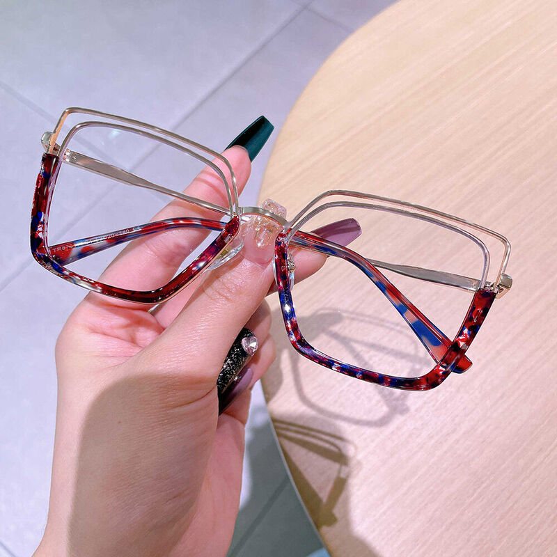 Carter Cat Eye Rote Brille