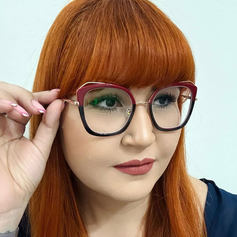 Patrick Cat Eye Black Glasses