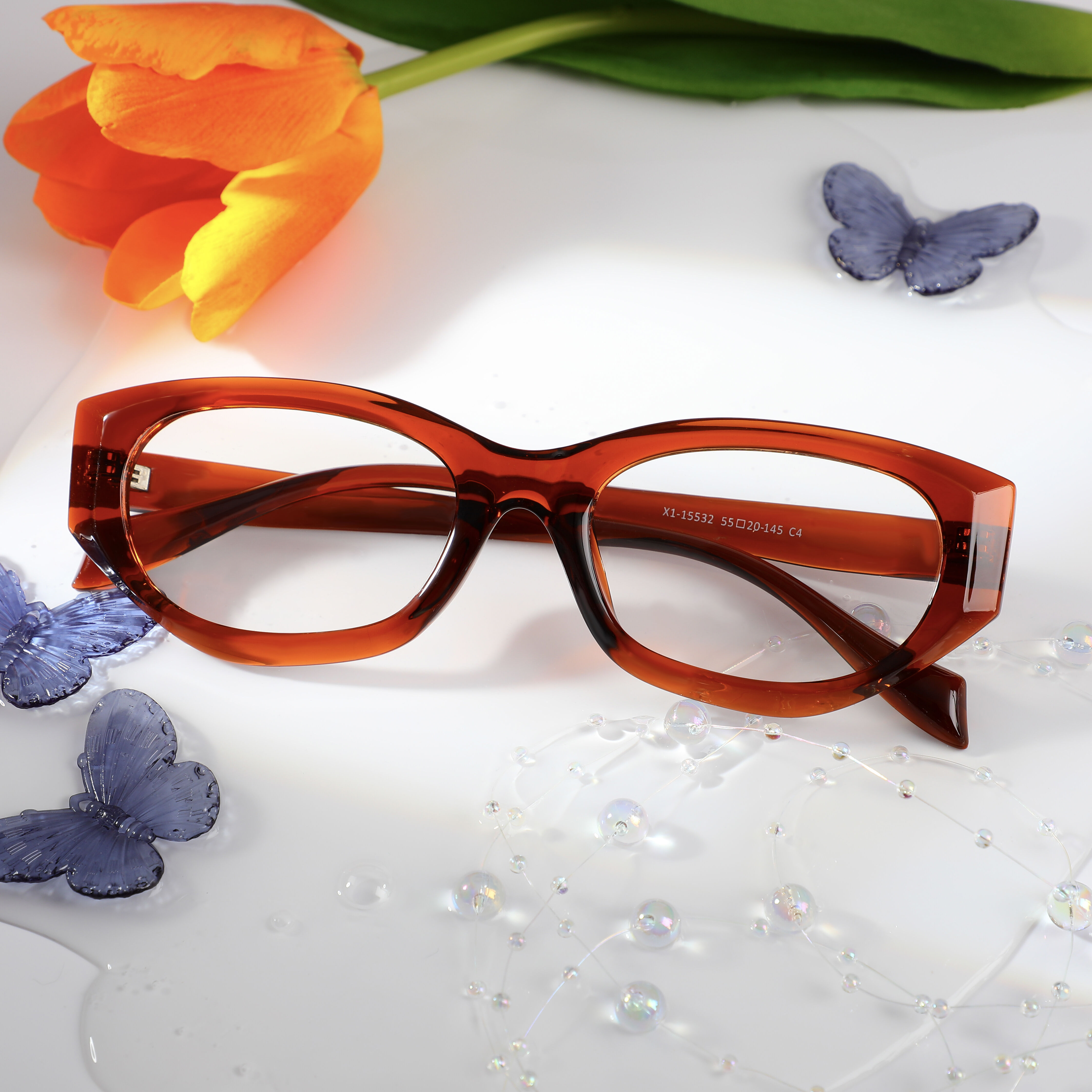 Occhiali da Vista Vita Cat Eye Marrone