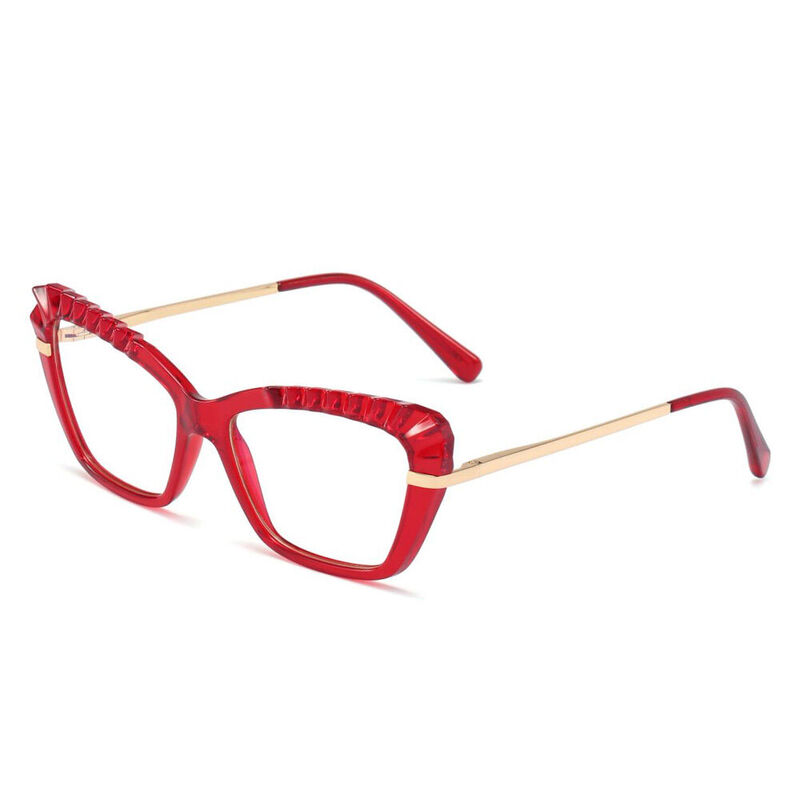 Kiele Cat Eye Red Glasses